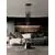 Pendul LED Nova Luce Dandia, 61W, negru, dimabil