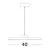 Pendul LED Nova Luce Andria, 30W, alb nisipiu