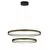 Pendul LED Nova Luce MR Jhon, 98W, alama antica-negru, dimabil