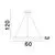 Pendul LED Nova Luce Empatia, 35W, alama antica, dimabil