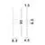 Aplica LED Nova Luce Tien, 15W, 3000K, L90 cm, negru, IP44