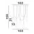 Pendul Nova Luce Blaky, 5xE14, liniar, alb opal-negru