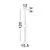Pendul LED Nova Luce Acrobat, 19W, 3000K, 1130 lumeni, H1 720 mm, Hmax 1200 mm, alb, auriu