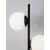 Pendul LED Nova Luce Nuvole, 16W, alb opal-negru
