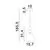 Pendul Nova Luce Murano, 1xE14 max. 5W, D150 mm, Hmax 1855 mm, albastru, auriu, verde inchis, roz, negru