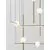 Pendul LED Nova Luce Acrobat, 105.8W, alb opal-auriu-negru, dimabil