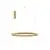 Pendul LED Nova Luce Elowen, 77W, 3000K, auriu periat, dimabil