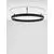 Plafoniera LED Nova Luce Motif, 50W, negru nisipiu, dimabil