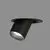 Spot mobil ACB Gina, 1xGU10, incastrat, negru