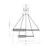 Pendul LED Maytoni Krone, 90W, 4000K, D80 cm, auriu