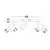 Plafoniera Nova Luce Orson, 3xGU10, negru, IP44