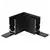 Element de conectare pentru sina magnetica pe colt AZzardo Track Magnetic, negru