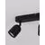 Plafoniera Nova Luce Orson, 3xGU10, negru, IP44