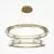 Pendul LED Maytoni Krone, 90W, 4000K, D80 cm, auriu