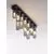 Plafoniera Nova Luce Gustave, 12xG9, fumuriu-negru