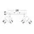 Plafoniera Nova Luce Orson, 2xGU10 max. 10W, L280 mm, H97 mm, negru, IP44