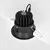 Spot fix LED Maytoni Yin, 12W, 4000K, TRIAC, incastrat, negru
