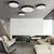 Plafoniera LED ACB Isia Pro, 65W, 2700K, negru, dimabil Dali/Push