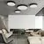 Plafoniera LED ACB Isia Pro, 30W, 3000K, negru, dimabil Dali/Push