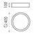 Plafoniera LED ACB Isia Pro, 30W, 3000K, negru, dimabil Dali/Push