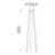 Kit suspendare ACB D18 cm, H300 cm, negru, On-Off/Triac