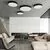 Plafoniera LED ACB Isia Pro, 50W, 4000K, negru, dimabil Dali/Push