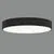 Plafoniera LED ACB Isia Pro, 65W, 2700K, negru, dimabil Dali/Push