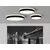 Plafoniera LED ACB Lisboa, 35W, 4000K, negru, dimabil, Triac