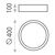 Plafoniera LED ACB Isia Pro, 30W, 4000K, negru