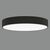 Plafoniera LED ACB Isia Pro, 65W, 2700K, negru, dimabil Dali/Push
