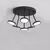 Plafoniera LED ACB Corvus, 42W, 3000K, negru