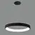 Pendul LED ACB Dilga, 144W, negru, dimabil, Casambi