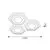 Plafoniera LED Rabalux Bitsi, 72W, alb-negru, dimabil, telecomanda
