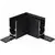 Element de conectare pentru sina magnetica pe colt AZzardo Track Magnetic, negru