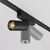 Proiector LED pe sina magnetica slim Maytoni Focus Led, 12W, 3000K, negru