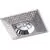 Spot fix incastrat AZzardo Piramide XL, 1xGU10, crom, patrat, IP20