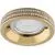 Spot fix incastrat AZzardo Eva, 1xGU10, auriu, rotund, IP20