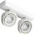 Plafoniera tip spot AZzardo Jerry 2 230V, 2xGU10, alb, rotund, IP20