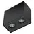 Spot mobil aplicat AZzardo Eloy 2, 2xGU10, negru, dreptunghi, IP20