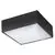 Plafoniera LED AZzardo Monza Square, 20W, 3000K, negru
