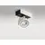 Spot mobil aplicat AZzardo Max 1 230V, 1xGU10, alb-negru, rotund, IP20