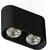 Spot mobil aplicat AZzardo Vision, 2xGU10, negru, elipsa, IP20