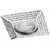 Spot fix incastrat AZzardo Piramide L, 1xGU10, crom, patrat, IP20