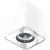 Spot fix aplicat AZzardo Nino 1, 1xGU10, alb-crom, patrat, IP20