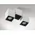 Spot mobil aplicat AZzardo Flavio, 2xGU10, alb-negru, patrat, IP20