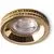 Spot fix incastrat AZzardo Eva, 1xGU10, auriu, rotund, IP20