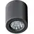 Spot fix LED aplicat AZzardo Nano, 5W, negru, rotund, IP20