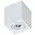 Spot mobil aplicat AZzardo Brant Square, 1xGU10, alb, patrat, IP20