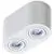 Spot mobil aplicat AZzardo Brant 2, 2xGU10, alb, elipsa, IP20