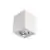 Spot mobil aplicat AZzardo Eloy, 1xGU10, alb-aluminiu, patrat, IP20